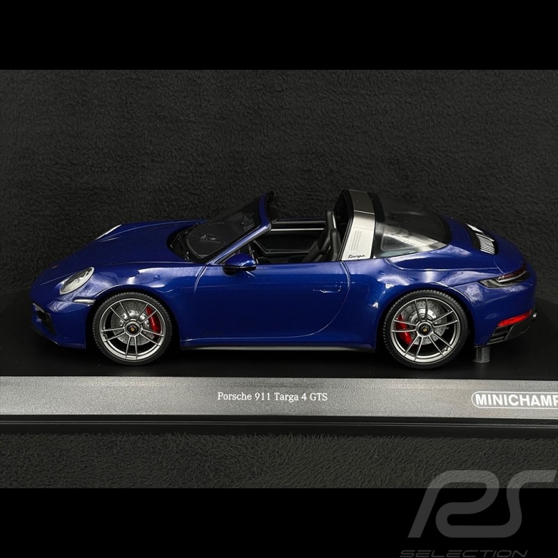 Porsche 911 Targa 4 GTS Type 992 2021 Bleu Nuit Métallique 1/18 Minichamps 155061060