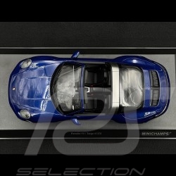 Porsche 911 Targa 4 GTS Type 992 2021 Bleu Nuit Métallique 1/18 Minichamps 155061060