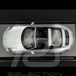 Porsche 911 Targa 4 GTS Type 992 2021 GT Silver Metallic 1/18 Minichamps 155061061
