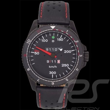 Porsche 911 RS 3.0 speedometer Watch black case / black dial / white numbers