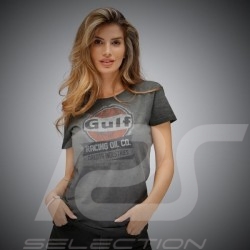 T-shirt Gulf Racing Oil Gris Asphalte - femme