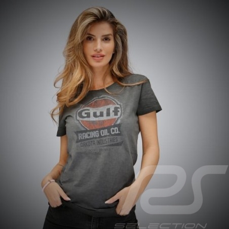 Gulf T-shirt Racing Oil Asphaltgrau - damen