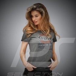 T-shirt Gulf Racing Oil Gris Asphalte - femme