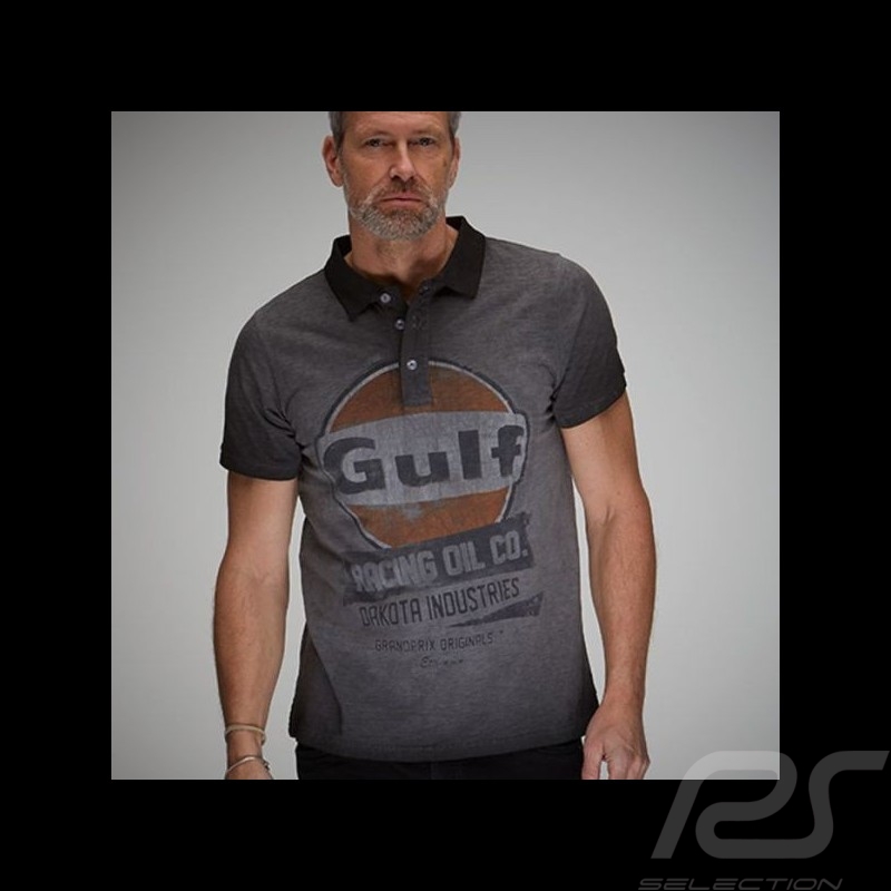 Polo Gulf Racing Oil Gris Asphalte - homme