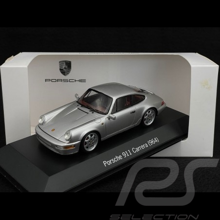 Porsche 911 type 964 Carrera 1990 silver grey 1/43 Spark MAP02020714