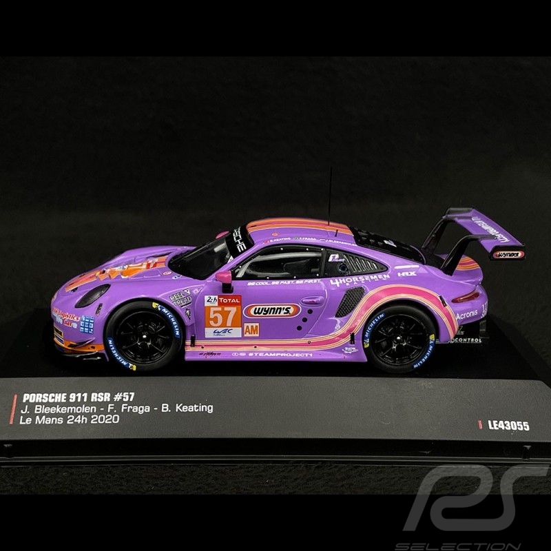 Porsche 911 RSR Type 991 n° 57 24h Le Mans 2020 1/43 Ixo Models LE43055 Porsche 911 RSR Type 991 n° 57 24h Le Mans 2020 1/43 Ixo Models LE43055