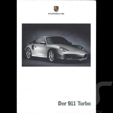 Brochure Porsche Der 911 Turbo Type 996 07/2002 en allemand WVK20811003