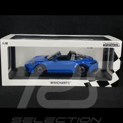Porsche 911 Targa 4 GTS Type 992 2021 Bleu Requin 1/18 Minichamps 153061065