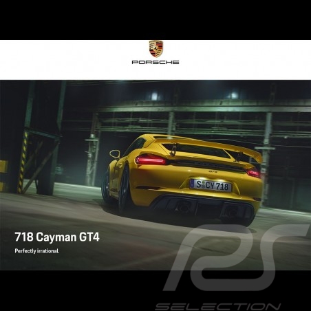 Brochure Porsche 718 Cayman GT4 Perfectly irrational 09/2020 en anglais WSLN2101000220