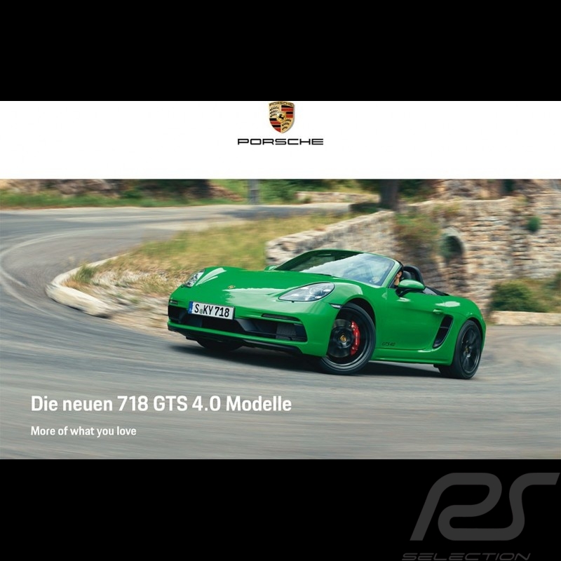Porsche Broschüre 718 GTS 4.0 More of what you love 01/2020 in Deutsch WSLN2001000410