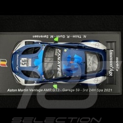 Aston Martin Vantage AMR GT3 n° 95 3rd 24h Spa 2021 1/43 Spark SB431