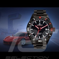 Montre Motorsport Granpremio Automatique Acier Noir / Rouge Racing avec Coffret spécial Casque 030211AA