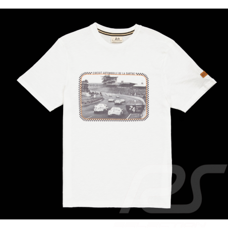 T-shirt 24h Le Mans legende Sarthe circuit Ecru LM222TSM08-127 - men