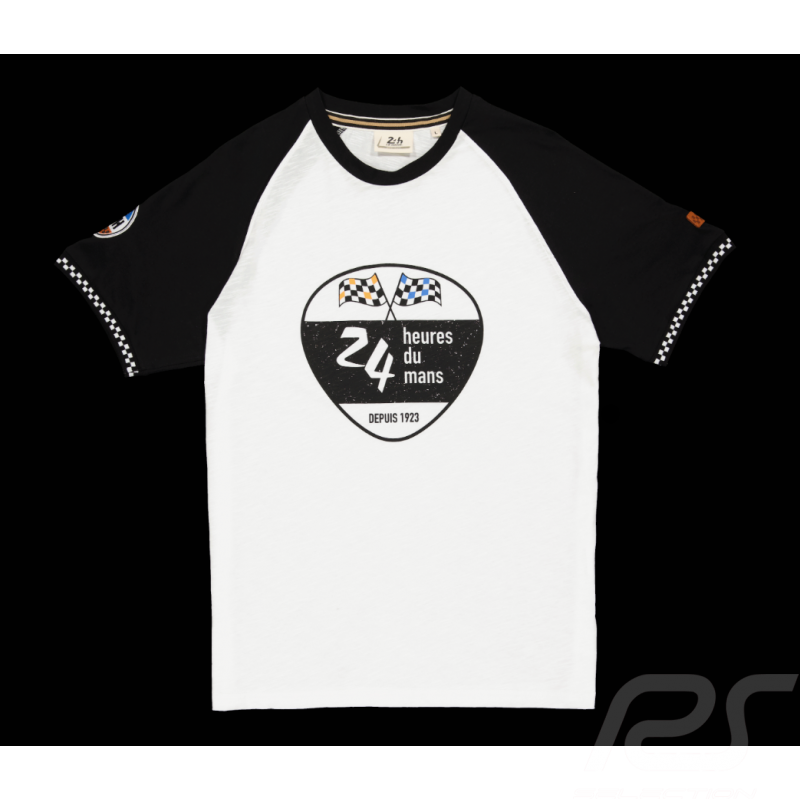 T-shirt 24h Le Mans Legende Seit 1923 Ecru / Schwarz LLM222TSM11-055 - herren