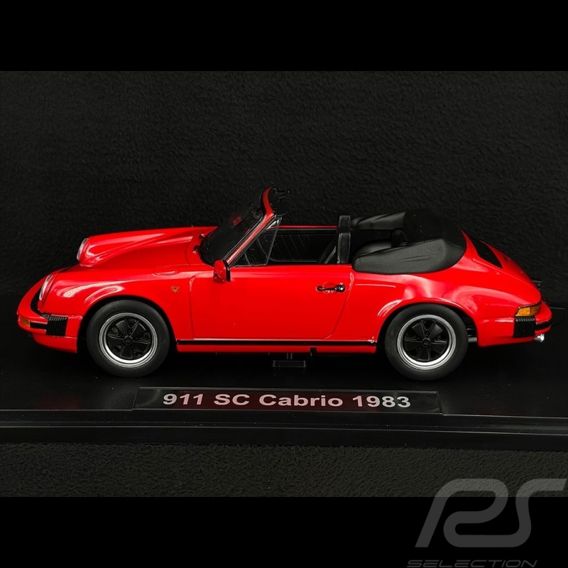 Porsche 911 SC Cabriolet 1983 Rouge Indien 1/18 KK-Scale KKDC180752