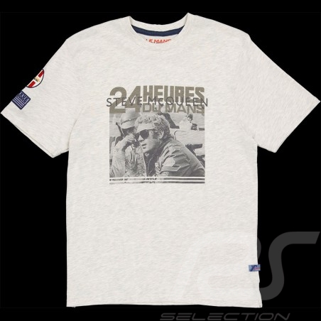 T-shirt Steve McQueen Bomber Blanc SQ222TSM14-002 - homme