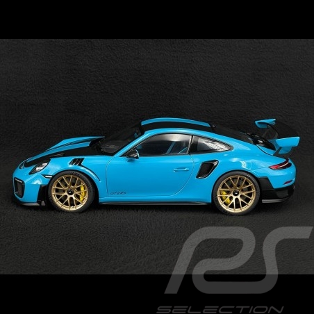 Porsche 911 GT2 RS Type 991 Weissach Package 2017 Bleu Miami 1/18 Autoart 78175