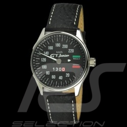 Alfa Romeo Giulia 1300 GT Junior Tachometer Uhr Chrom Gehause / schwarz Hintergrund / weiße Zahlen