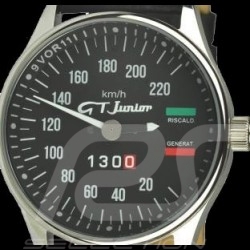 Alfa Romeo Giulia 1300 GT Junior Tachometer Uhr Chrom Gehause / schwarz Hintergrund / weiße Zahlen