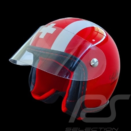 Mini-Helm Jo Siffert Signature 1957-1971 Rot 1/2 Maßtab