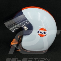 Mini-Helm Gulf Le Mans 1967-1975 Blau / Orange 1/2 Maßtab