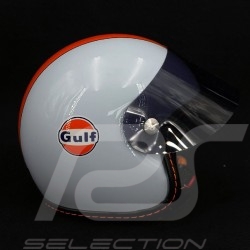 Mini-Helm Gulf Le Mans 1967-1975 Blau / Orange 1/2 Maßtab