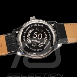 Montre compteur de vitesse Mercedes-Benz 500 SL boitier chrome / fond noir / chiffres blancs