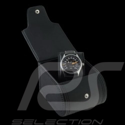 Montre compteur de vitesse Mercedes-Benz W124 260 km/h boitier chrome / fond noir / chiffres blancs
