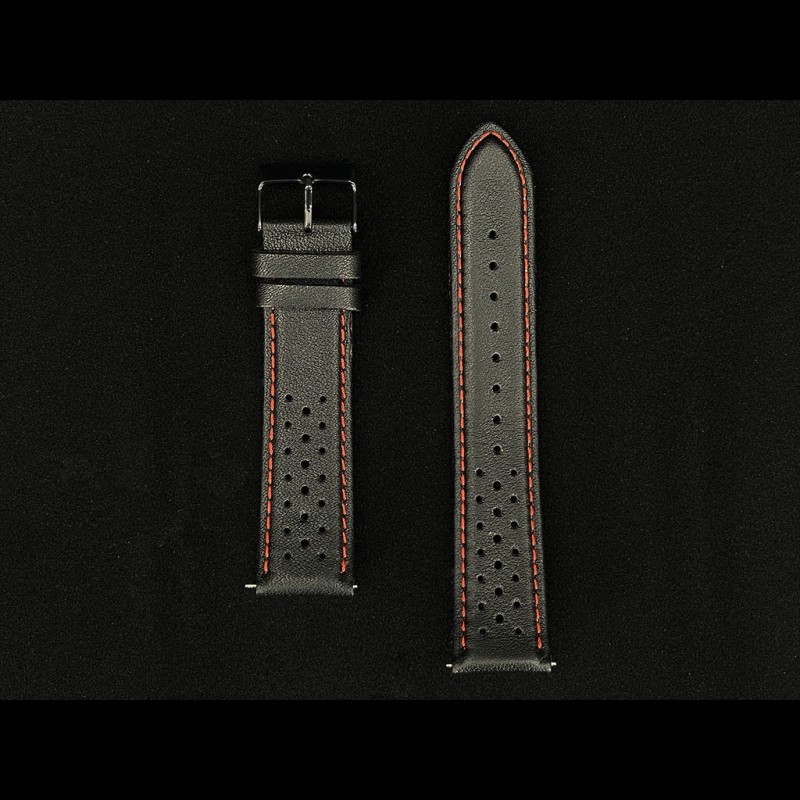 Bracelet de montre Rally Noir / Blanc 051 02 0 51 - Hirsch