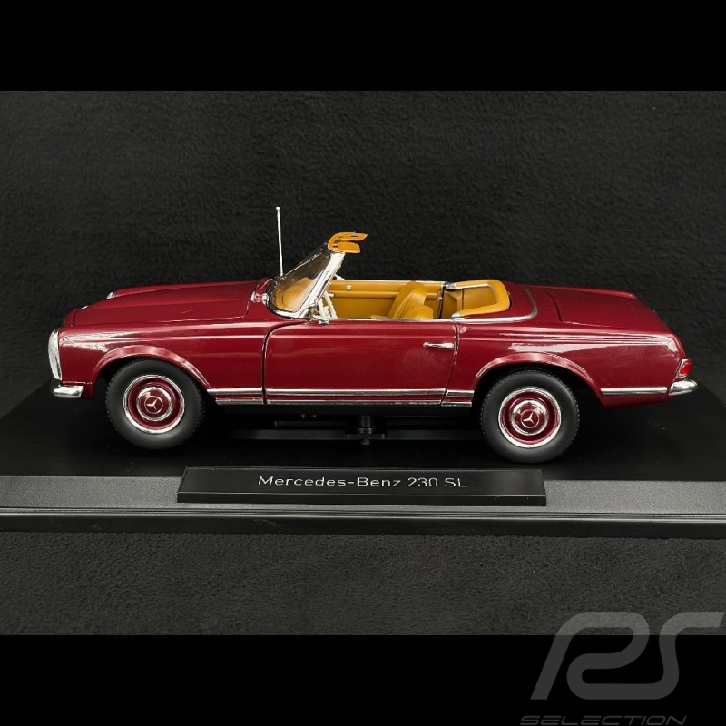 Mercedes-Benz 230 SL Spider 1963 Dunkelrot 1/18 Norev 183766