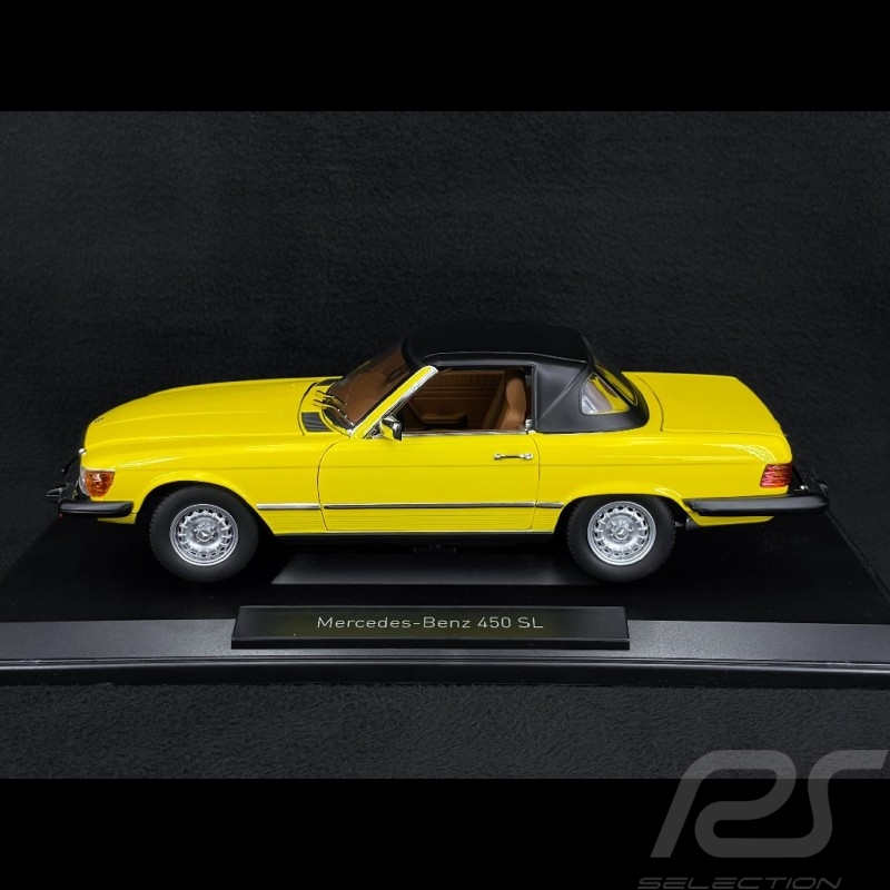 Mercedes-Benz 450 SL US Version 1979 Jaune "Pour l'amour du risque" 1/18 Norev 183727