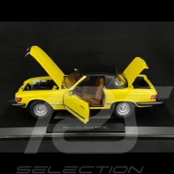 Mercedes-Benz 450 SL US Version 1979 Gelb "Hart aber Herzlich" 1/18 Norev 183727