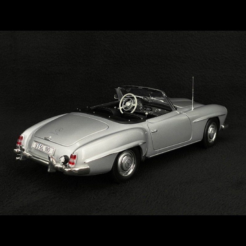 Mercedes-Benz 190 SL W121 Cabriolet 1955 Silver 1/18 Minichamps 100037031