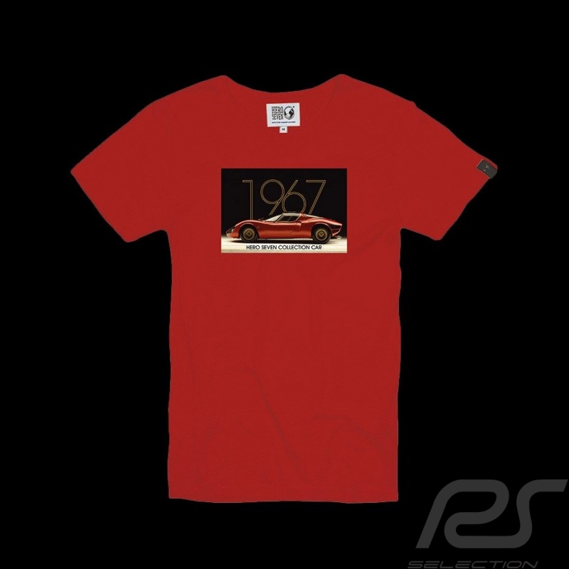 T-Shirt Alfa Romeo Tipo 33 1967 Red Hero Seven - men