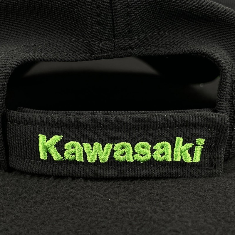 Casquette Kawasaki Sport Base - Noir Et Vert - Taille Réglable En Coton