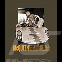 T-Shirt Steve McQueen Porsche 906 Kaki Green Hero Seven - men