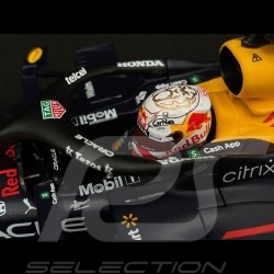 Max Verstappen Red Bull Racing Honda RB16B n° 33 Vainqueur GP Abu Dhabi 2021 & World Champion 2021 1/18 Minichamps 110212333