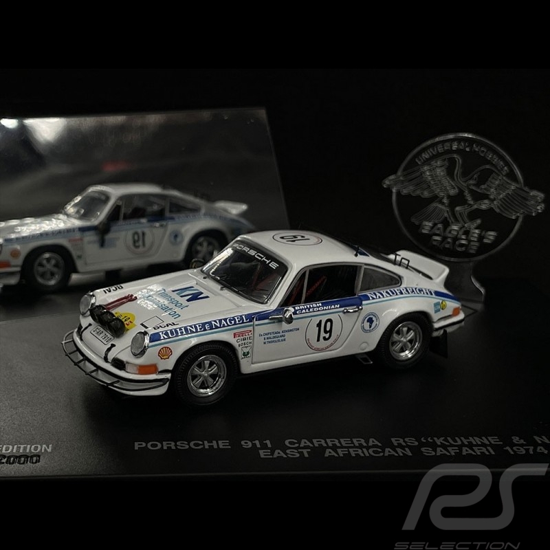 Porsche 911 Carrera RSR n° 19 Safari de l'Est Africain 1974 1/43 Eagle Collectibles 1602 Porsche 911 Carrera RSR n° 19 Safari de l'Est Africain 1974 1/43 Eagle Collectibles 1602