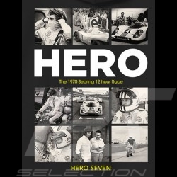 Sweatshirt Hoodie Steve McQueen Mosaique 12h Sebring 1970 Schwarz Hero Seven - Herren
