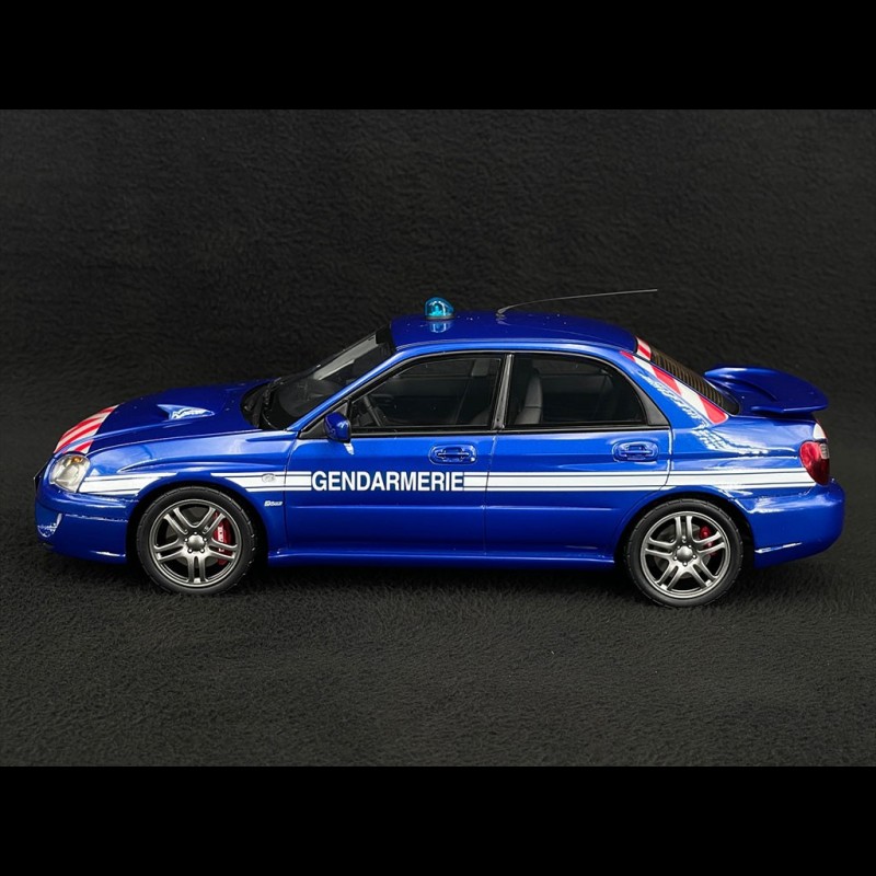 Subaru Impreza STI WRX Gendarmerie 2006 Blau 1/18 Ottomobile