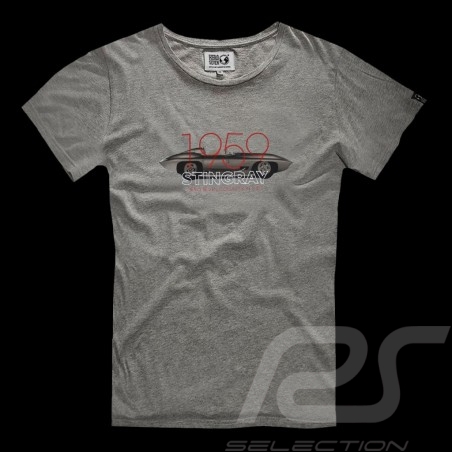T-shirt 1959 Corvette Stingray Racer Gris Hero Seven - homme