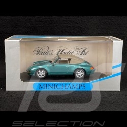 Porsche 911 Carrera 2 Cabriolet 1994 Turquoise métallisé type 993 1/43 Minichamps 430063040