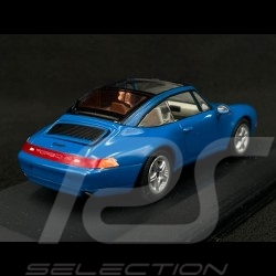 Porsche 911 Carrera 2 Targa 1996 Bleu Turquoise type 993 1/43 Minichamps 430063060