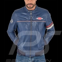 Leather Jacket 24h Le Mans Royal Blue Miles - men