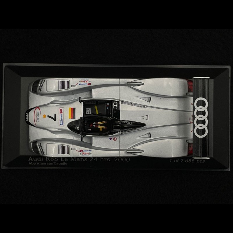 Minichamps Audi R8S Le Mans 2000 1:43 #9 2nd Place (Neu und