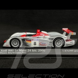 Audi R8S LMP900 n° 8 Winner 24h Le Mans 2000 Audi Sport Team Joest 1/43 Minichamps 430000908