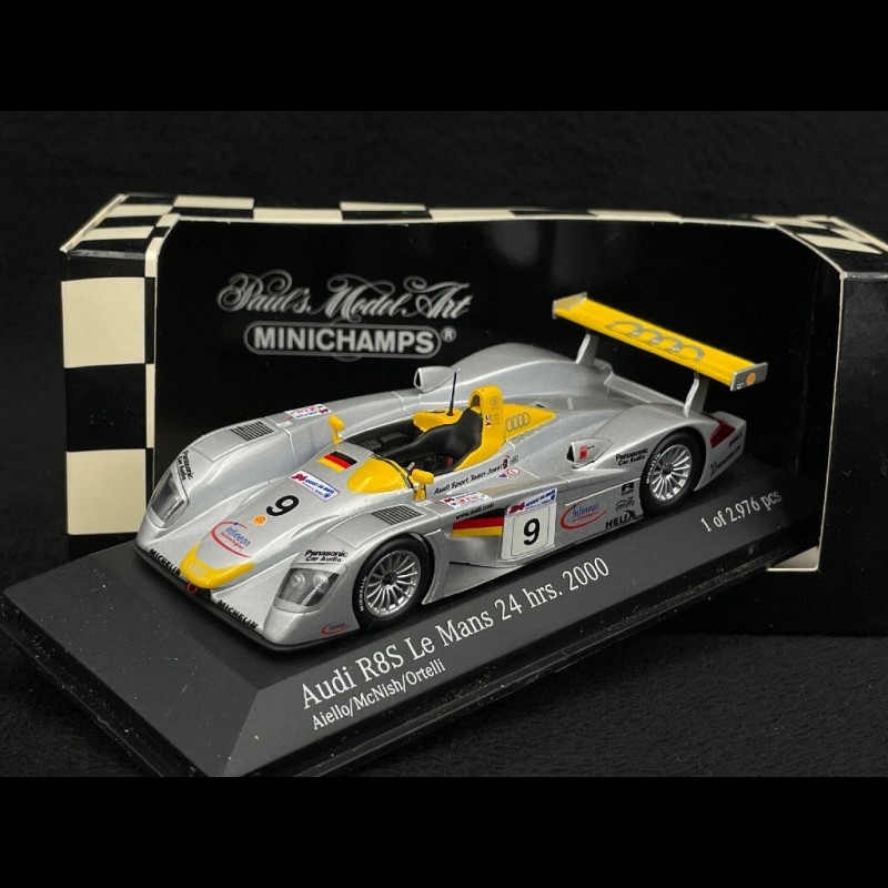 Audi R8S LMP900 n° 9 24h Le Mans 2000 Audi Sport Team Joest 1/43