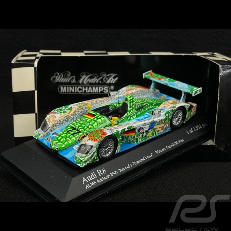 Audi R8 ALMS Nr 77 Sieger Adelaide 2000 Audi Sport North America 1/43 Minichamps 430000977