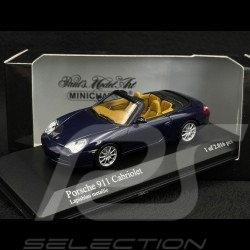 Porsche 911 Cabriolet Type 996 2001 Bleu Lapis Métallique 1/43 Minichamps 400061030