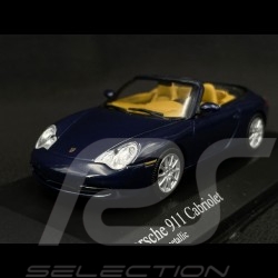 Porsche 911 Cabriolet Type 996 2001 Bleu Lapis Métallique 1/43 Minichamps 400061030